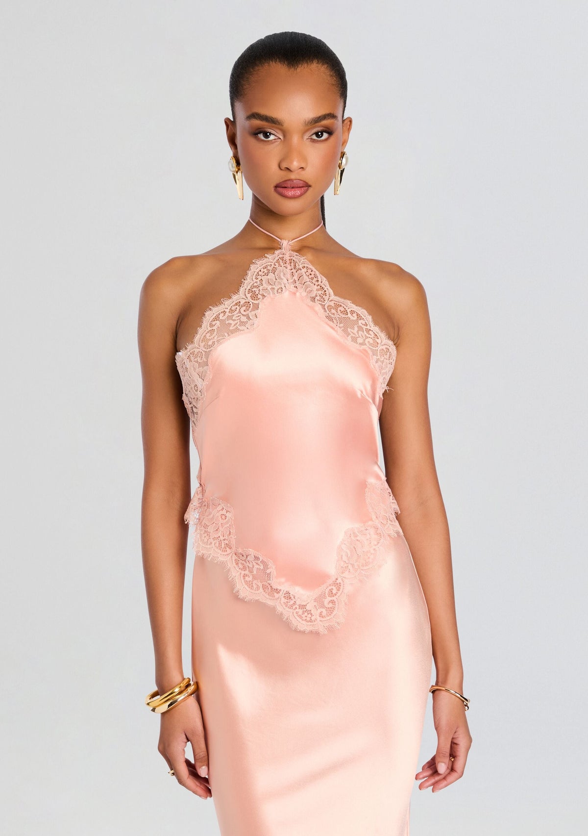 Pinky Dantel Maxi Elbise