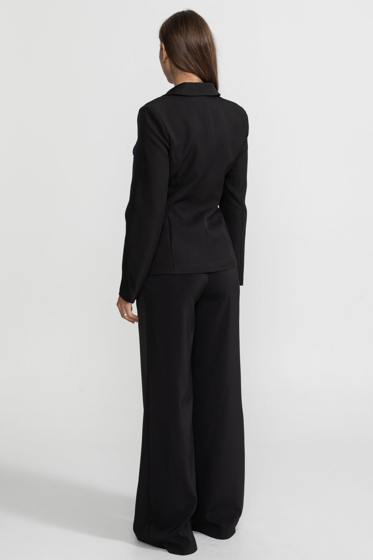 Kontrast Panelleri Detaylı Panelli Blazer Ceket