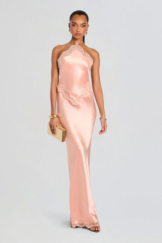 Pinky Dantel Maxi Elbise