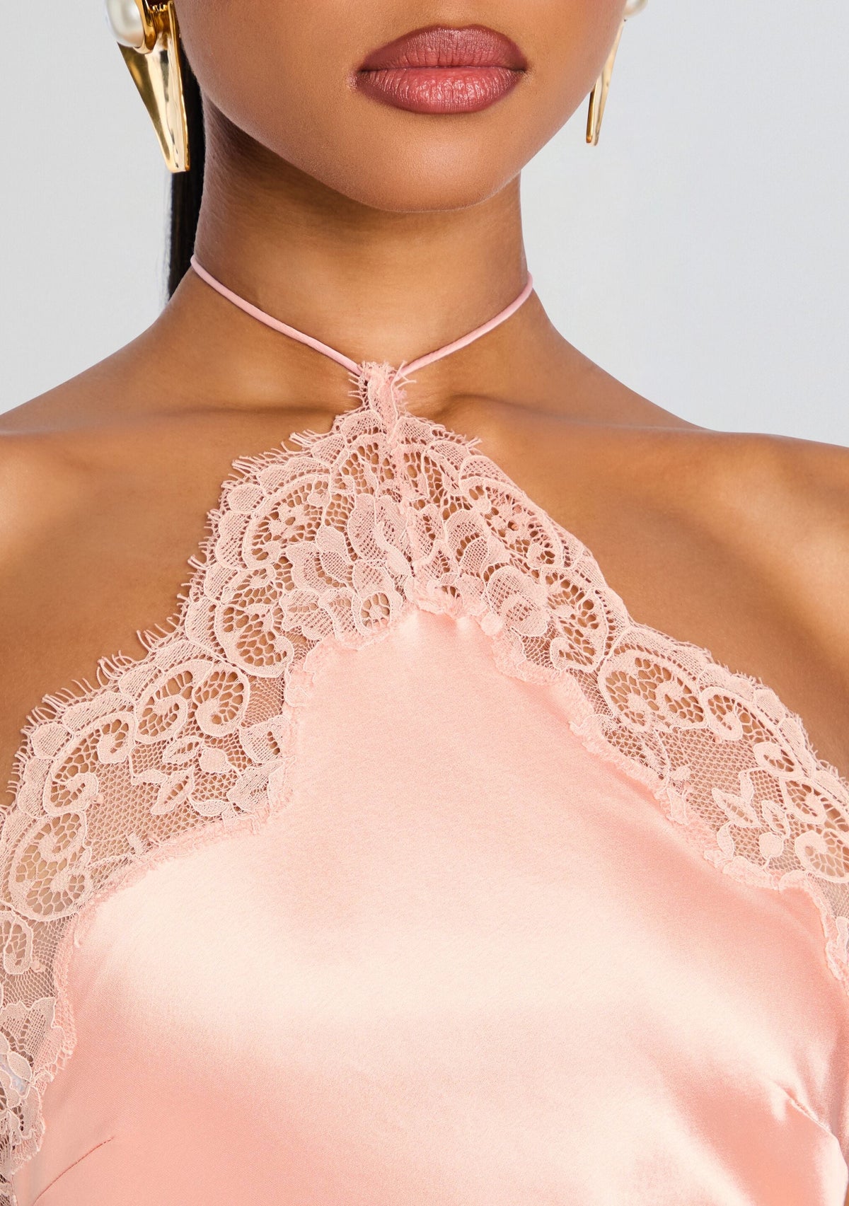 Pinky Dantel Maxi Elbise