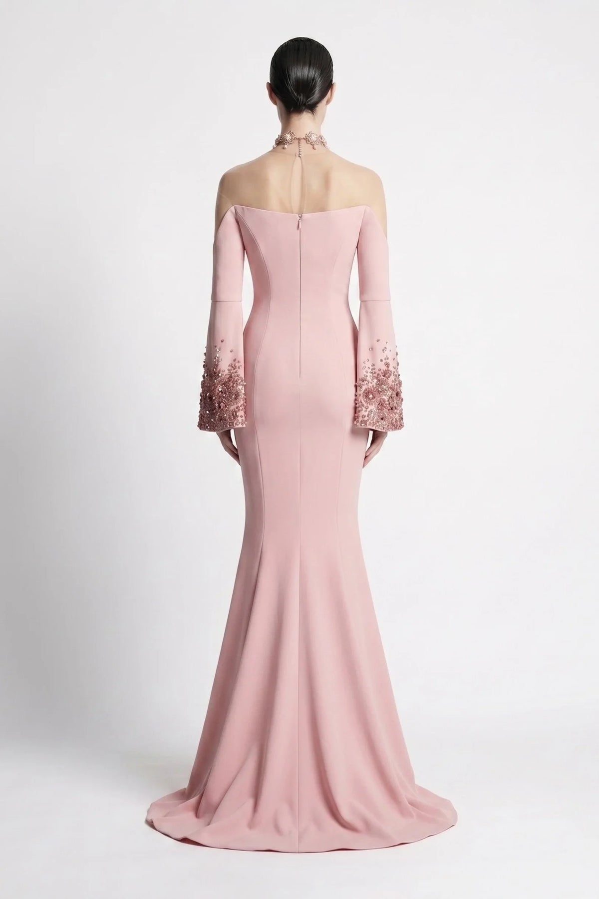 Fauad İşlemeli Premium Maxi Elbise